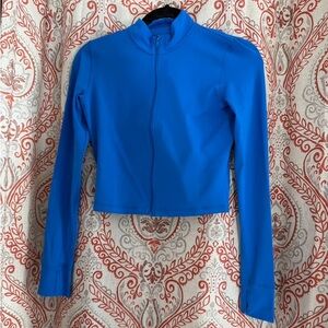 Vibrant Blue Zip-Up Jacket